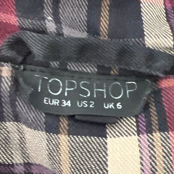 TOPSHOP Hooded Black Jacket US Size 2 With Drawstring to Define Waist Mid weight - Picture 10 of 13